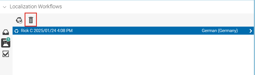 Aborting translation workflow in Control Room
