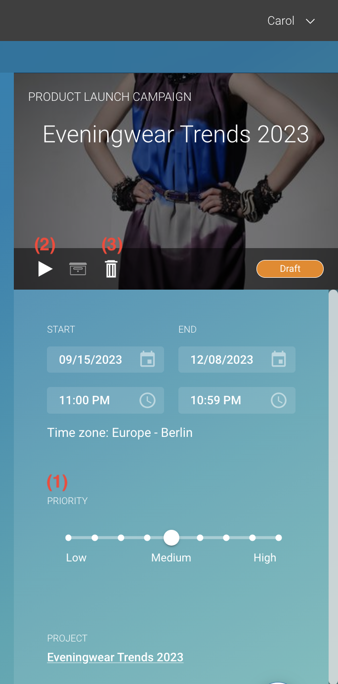 Prioritize and Start your Campaign