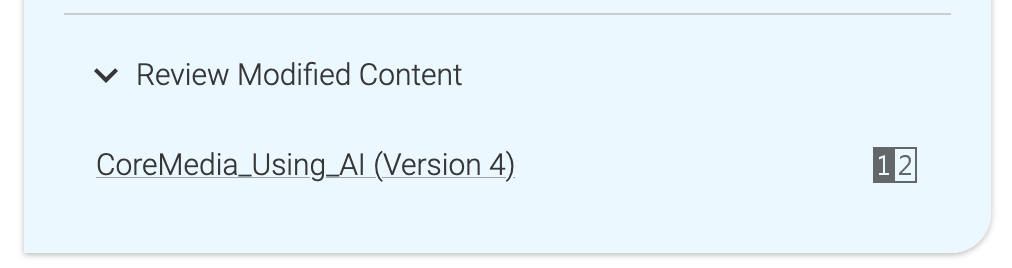 Review Modified Content