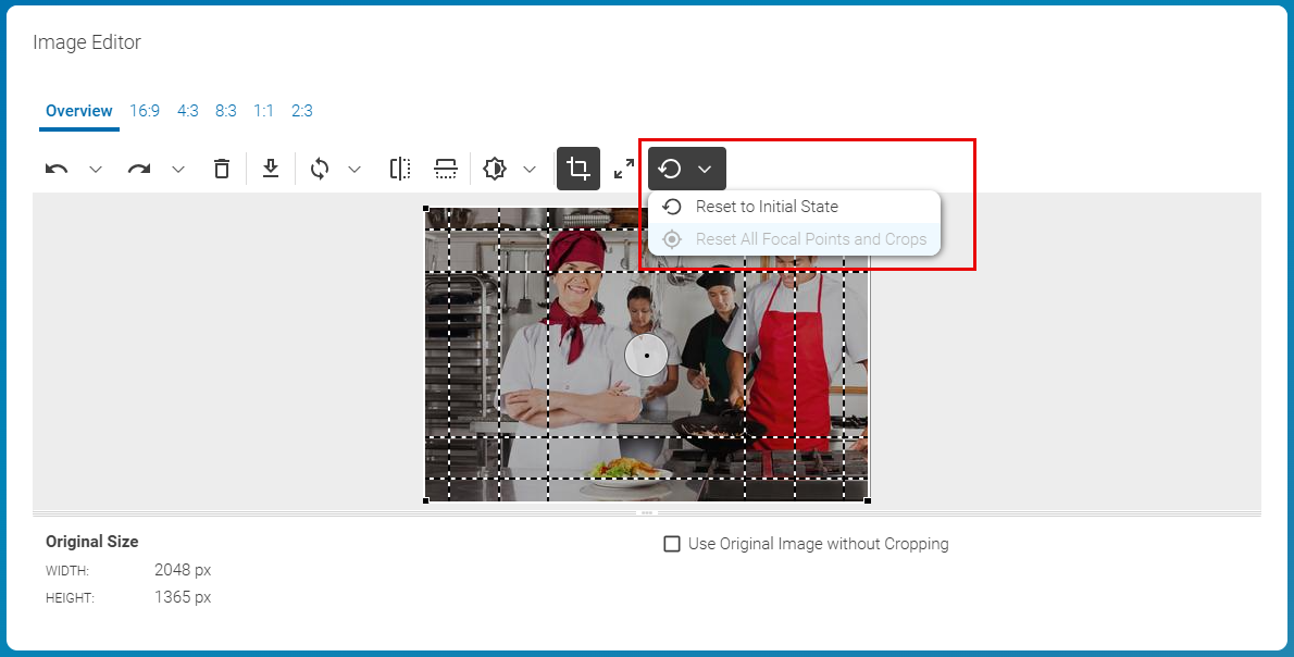 Reset to initial state