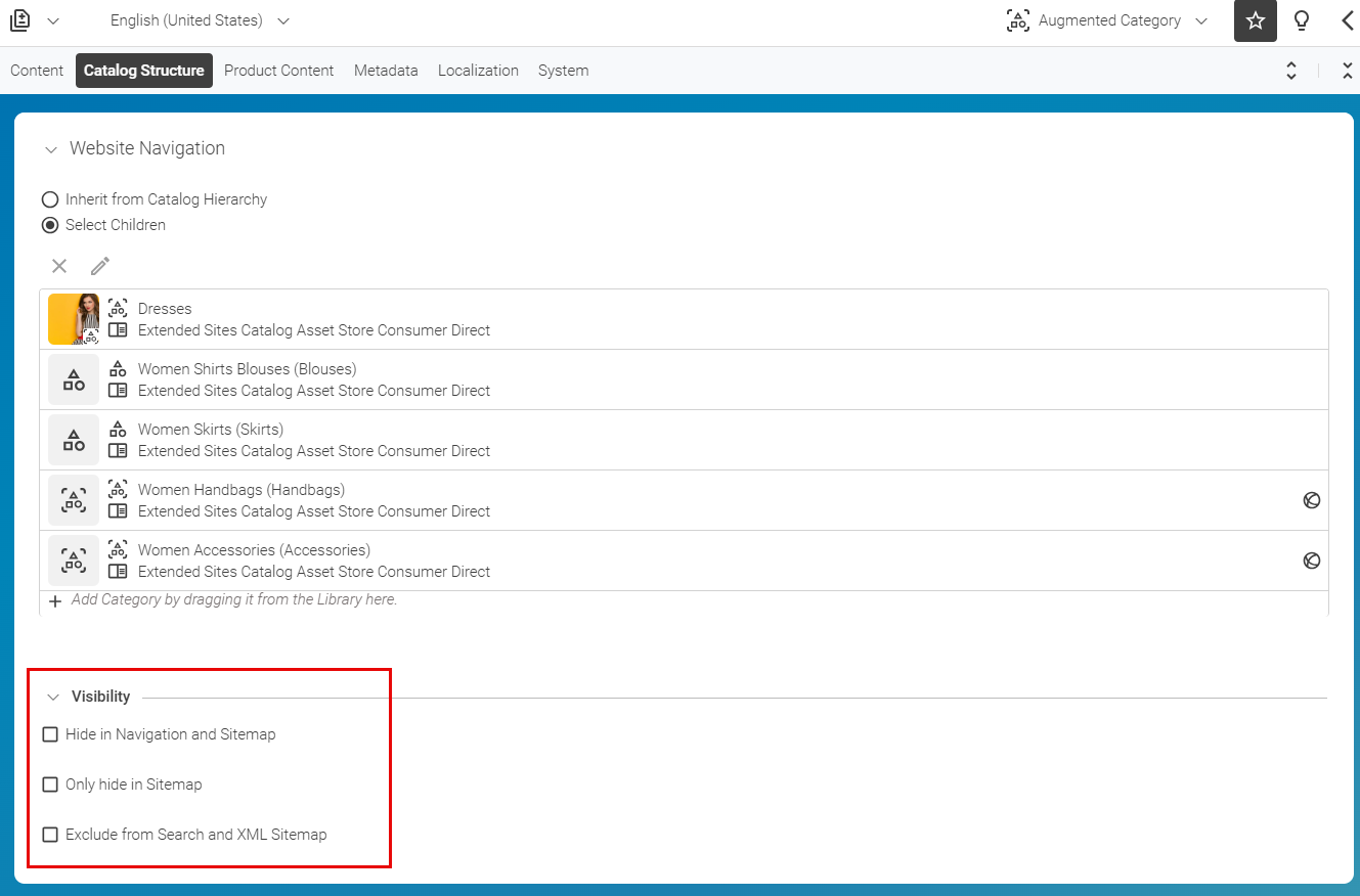 Hide from navigation