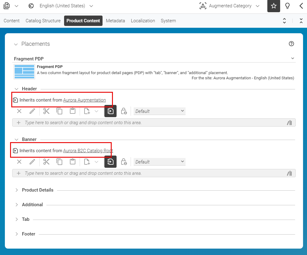Newly created augmented category