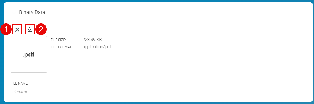 A field for external files