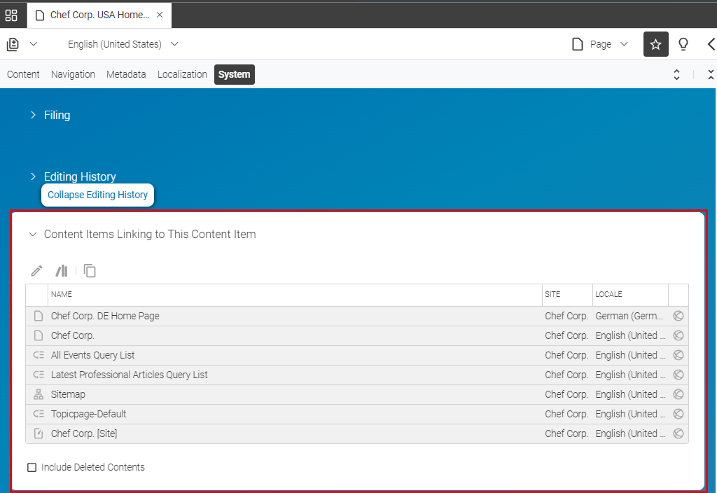 Content items linking to this content item