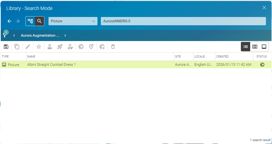 Found picture content items assigned to a product