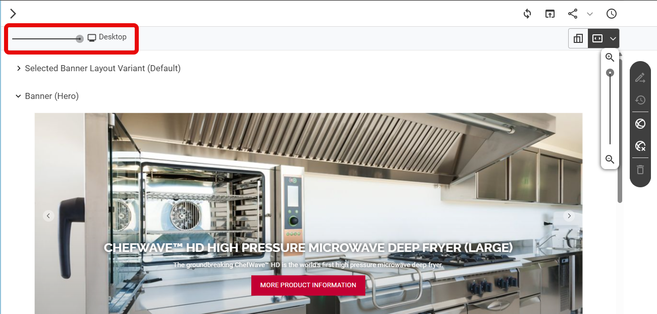 Adapt the Preview for different devices
