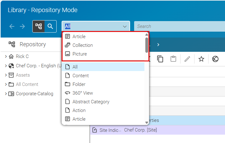 Preferred Search Types in the Library