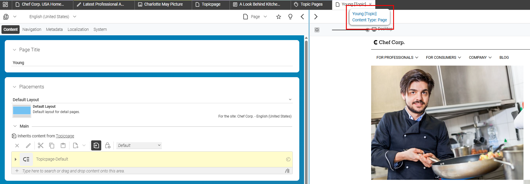 Custom topic page for the keyword "Young"