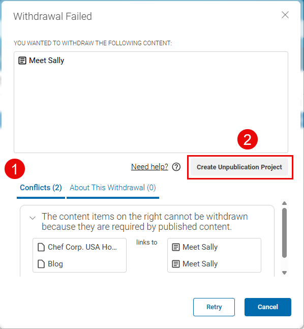Withdrawal error window