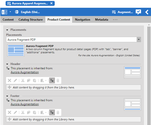 Page grid for PDPs