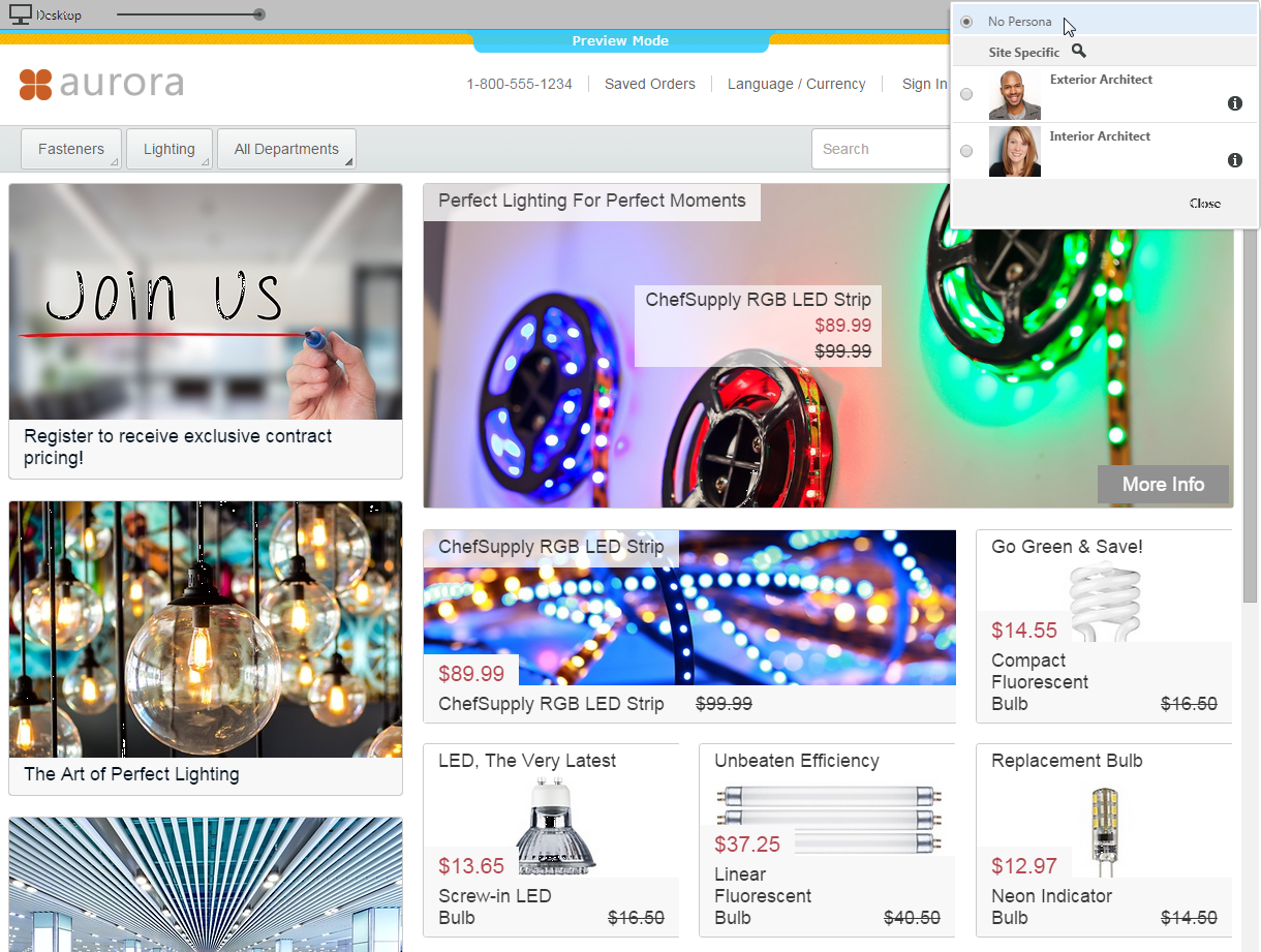 Preview Augmented Page no Test Persona