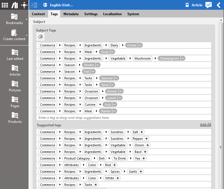 Taxonomy Property Editor