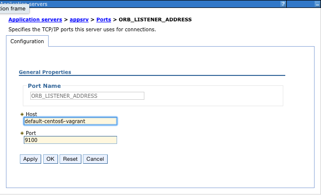 Set full qualified name for ORB port