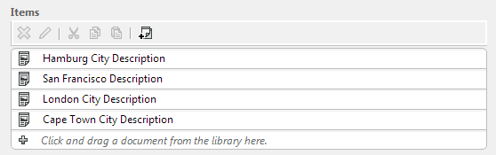 Linklist with context menu