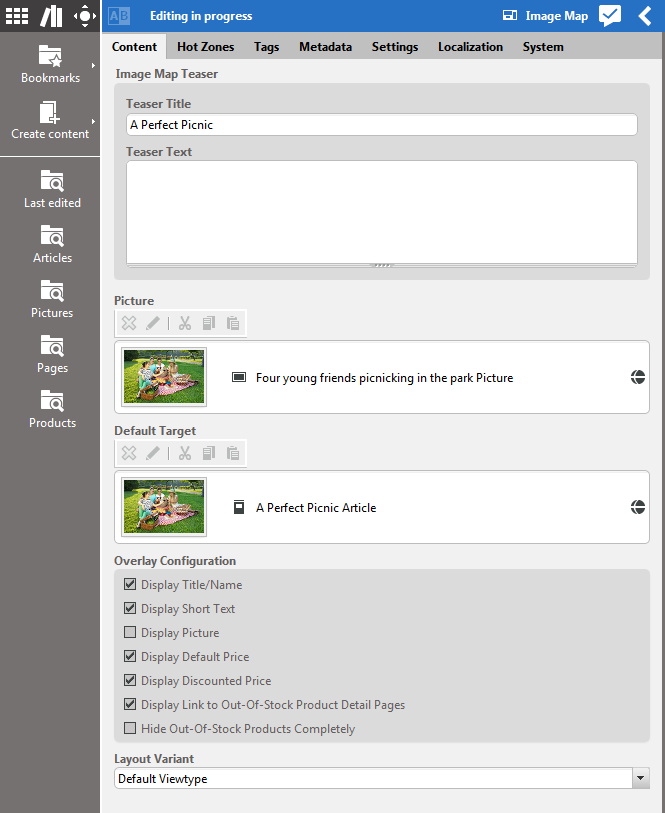 Configuring image maps