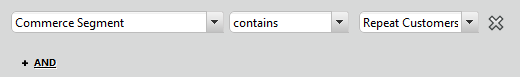Commerce segment condition example