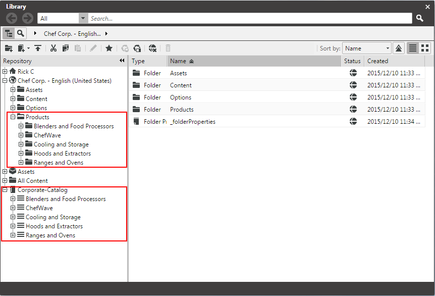 CoreMedia product catalog as content