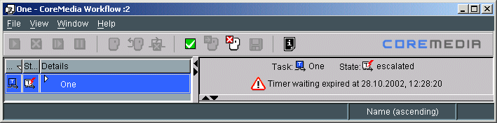 Expired timer with AddWarningTimerHandler