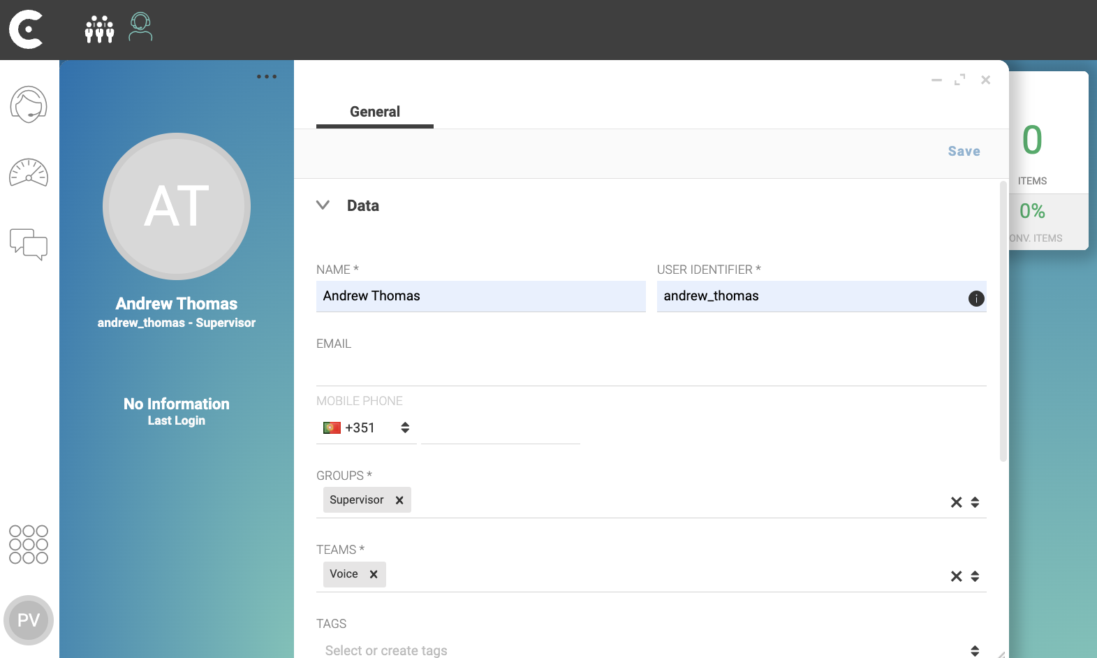 ccas new user andrew thomas