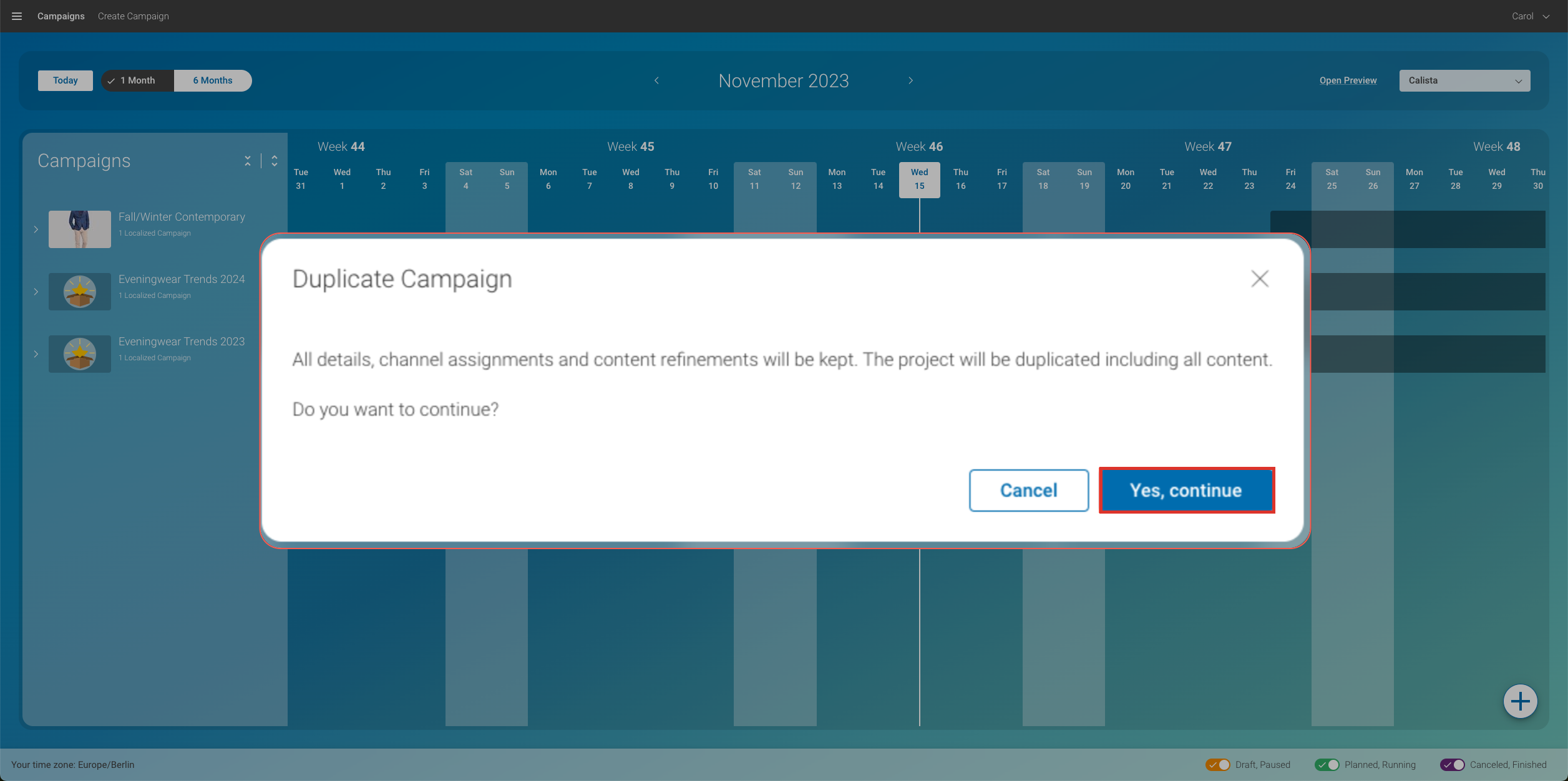 Confirmation Dialog 03 duplicate campaign