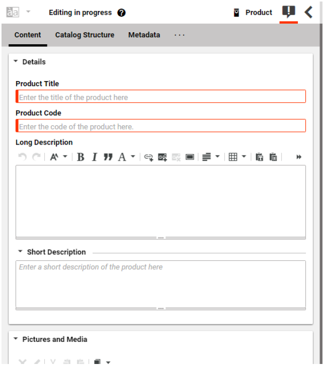 new product product catalog