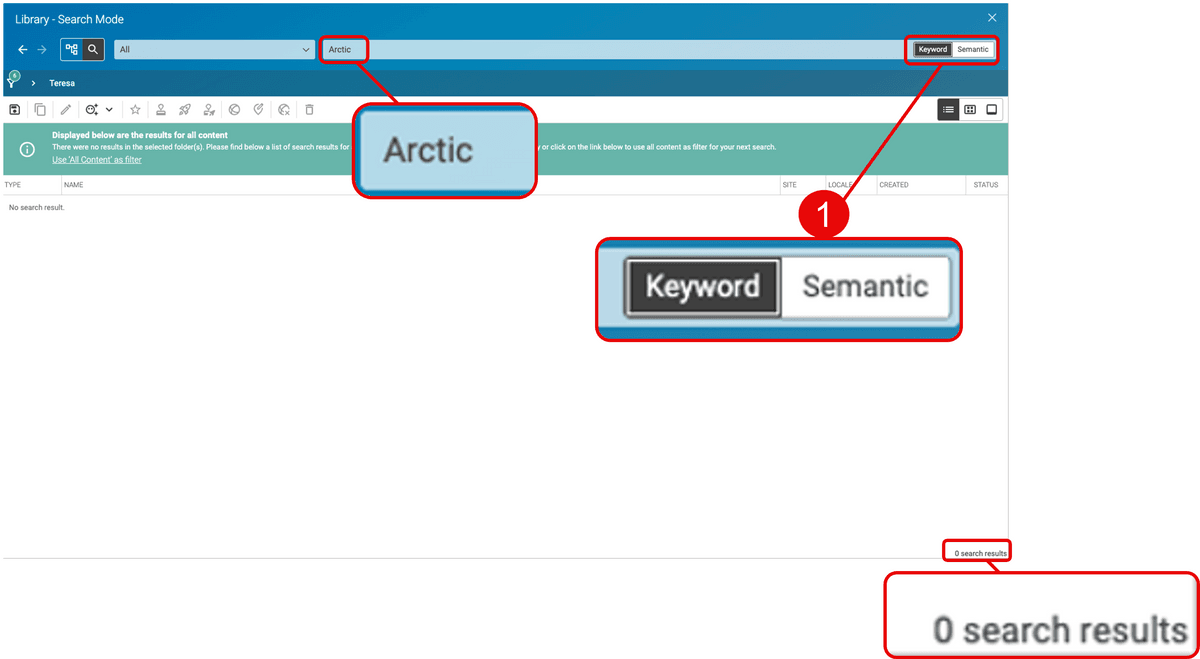 semantic search disabled